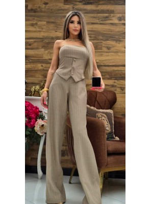 Костюм с бюстие vivian в бежово